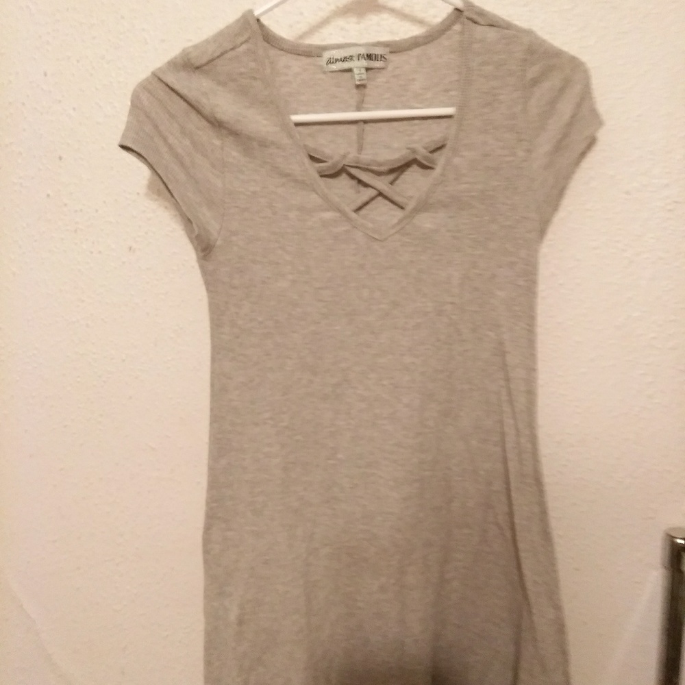 criss-cross chest dress